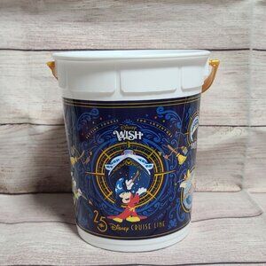 PCWISH Disney Cruise Line Wish 25th Anniversary Popcorn Bucket With Handle